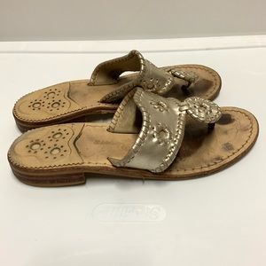 Jack Rogers silver sandals 7.5